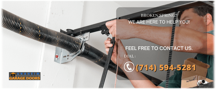 Broken Garage Door Spring Repair Anaheim CA